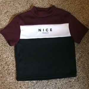 NICE FRANCE forever 21 crop top